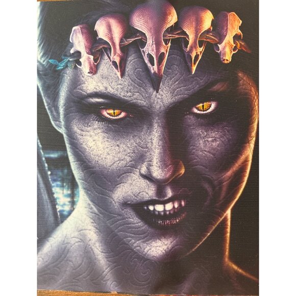 Black Fairy Gaming Desk Mat Pad Demon Design By Merk Studios - 24"x14" Waywatche - Picture 2 of 5